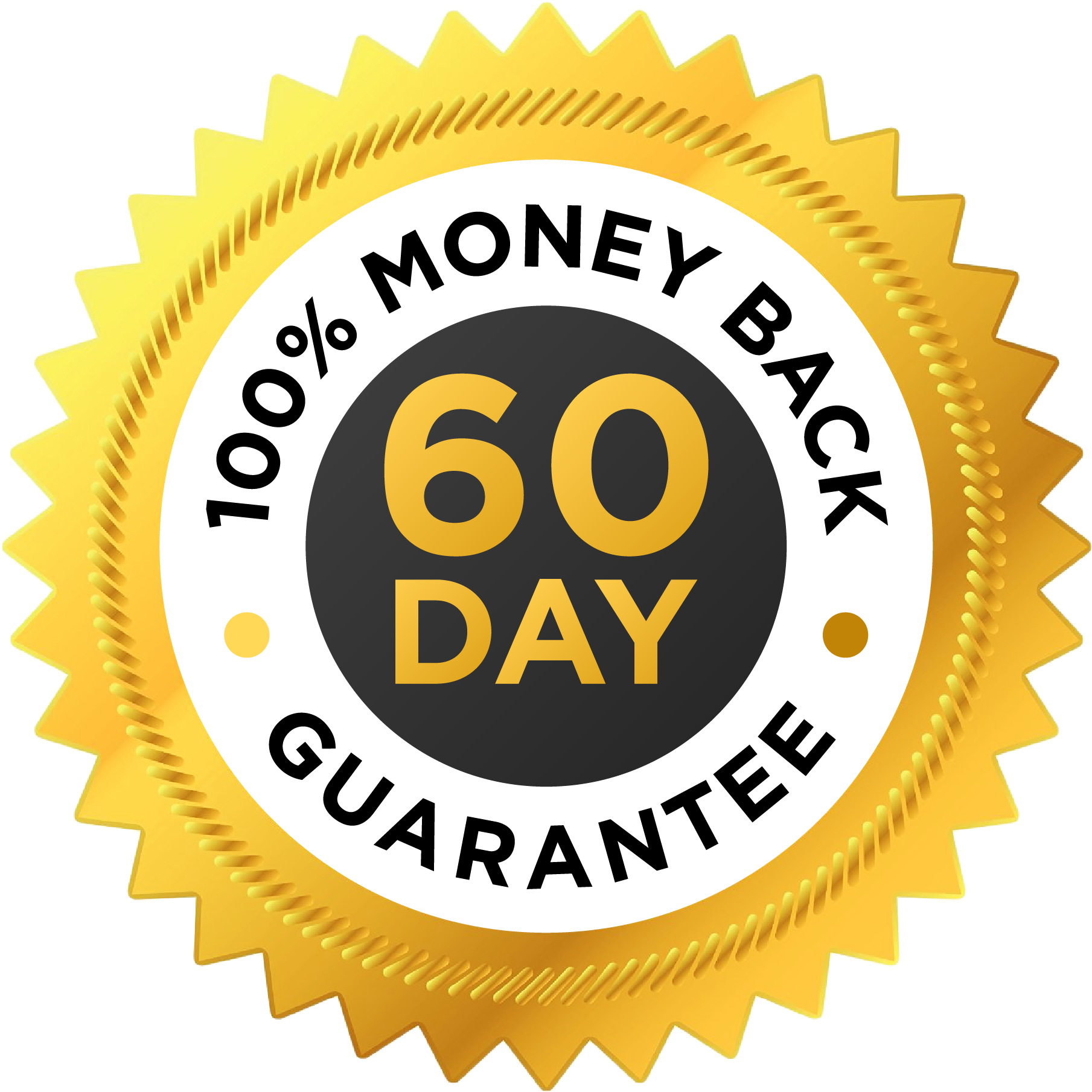 60-Day Money-Back Guarantee seal