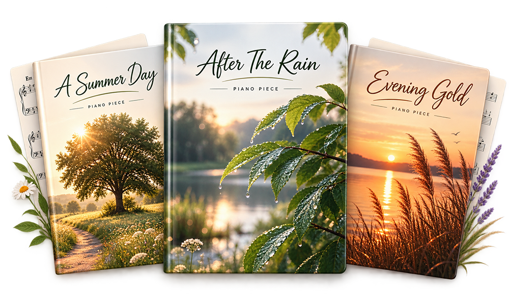 Summer Piano Pieces – three sheet music books