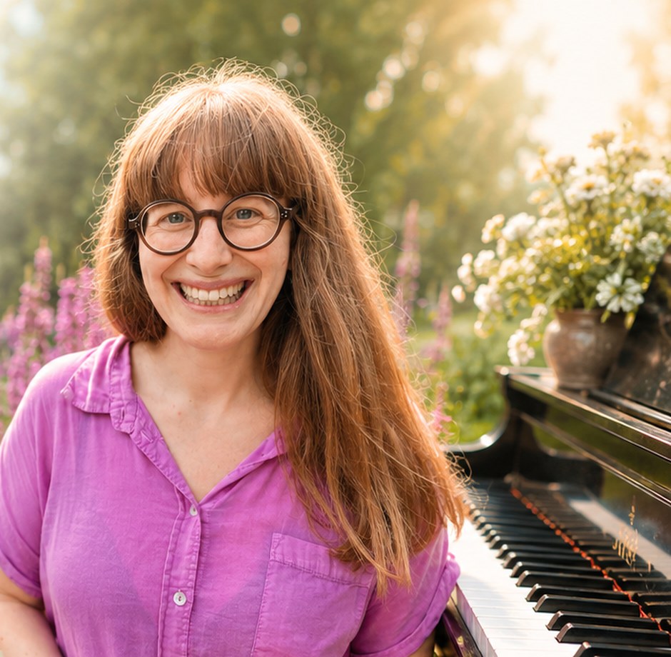 Melanie at the piano – video workshop