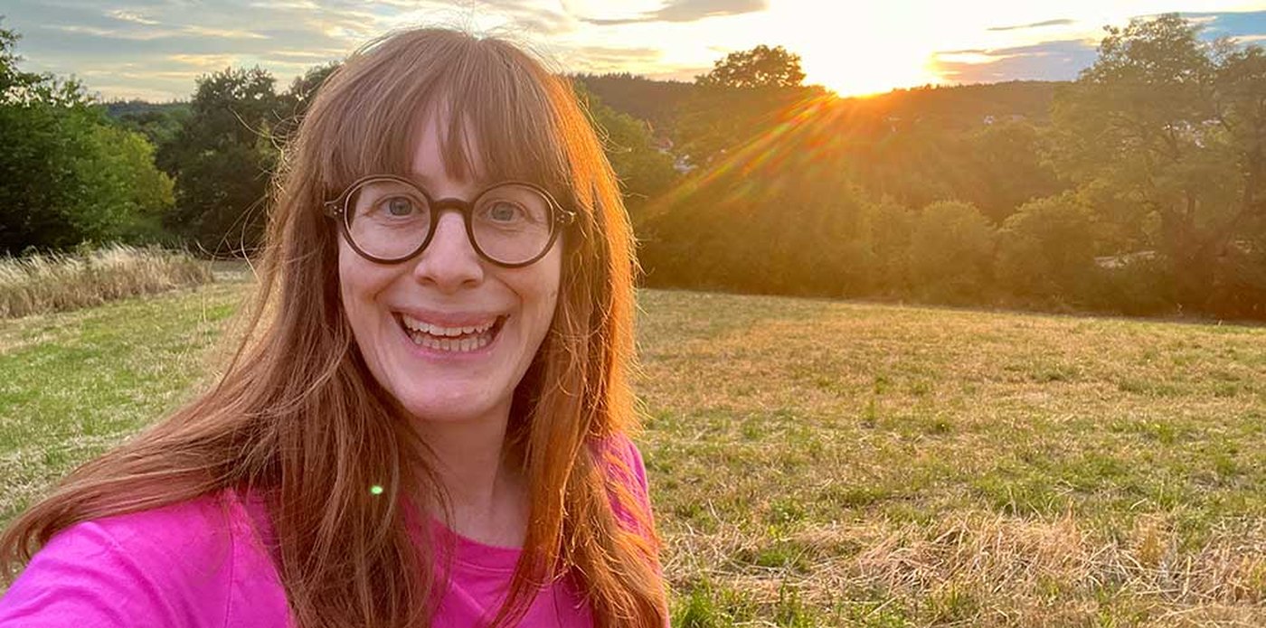 Melanie in the summer evening light